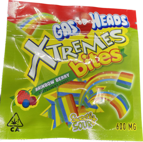 gasheads xtremes bites rainbow cherry soft and chewy candy